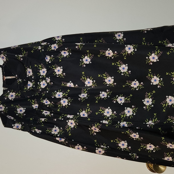 Free‎ People Floral Black Dress - Picture 2 of 3